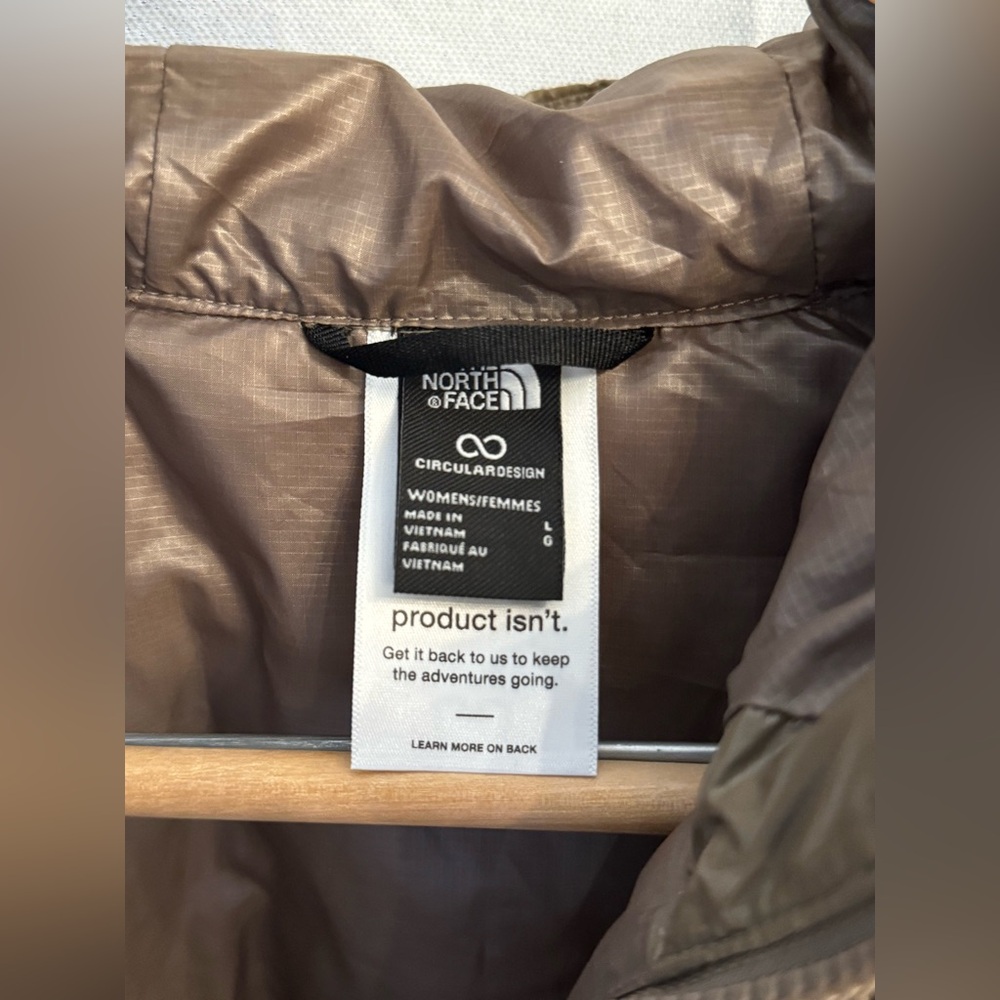 Womens The North Face TBALL HD PARKA MOCHA BROWN sz w large. - Picture 6 of 13